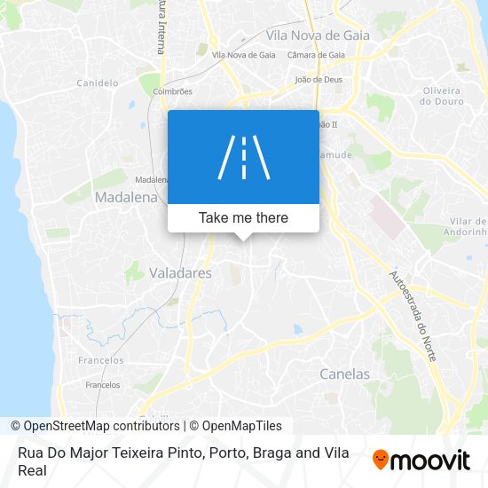 Rua Do Major Teixeira Pinto mapa