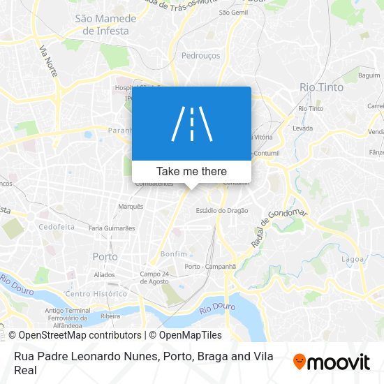 Rua Padre Leonardo Nunes map