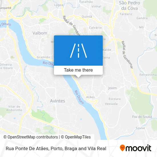 Rua Ponte De Atães map