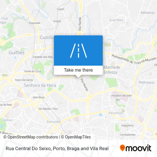 Rua Central Do Seixo mapa