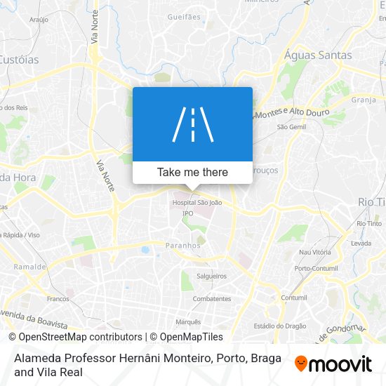 Alameda Professor Hernâni Monteiro map