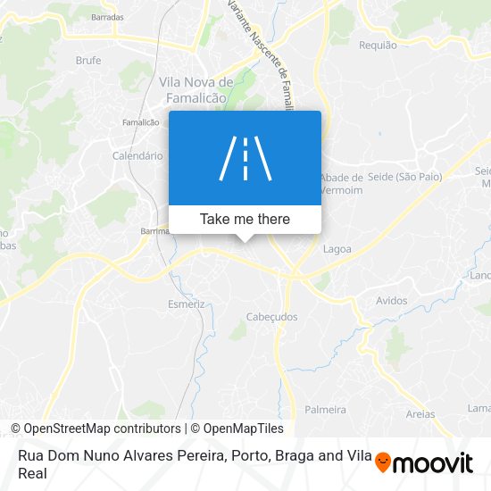 Rua Dom Nuno Alvares Pereira mapa