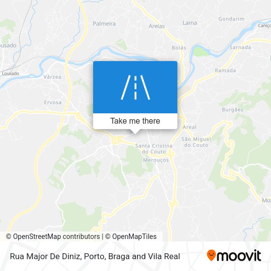 Rua Major De Diniz mapa