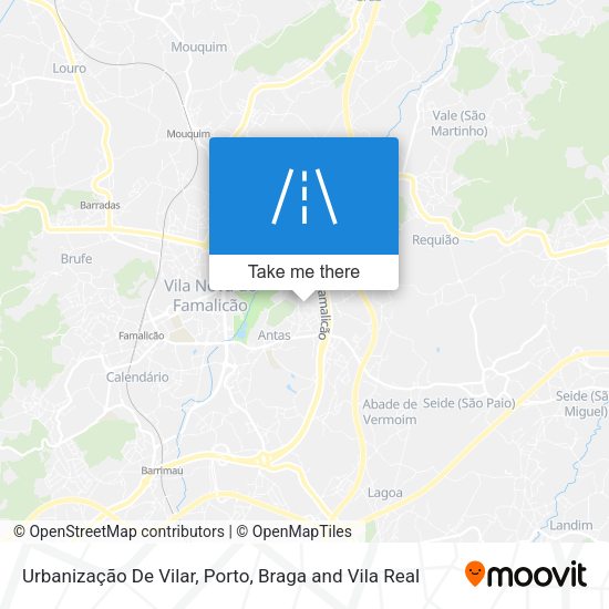 Urbanização De Vilar mapa