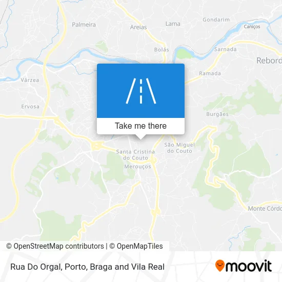Rua Do Orgal map