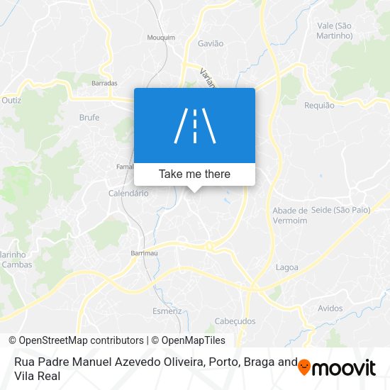 Rua Padre Manuel Azevedo Oliveira map
