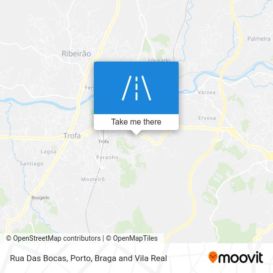 Rua Das Bocas map
