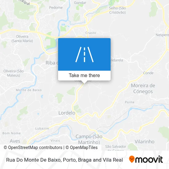 Rua Do Monte De Baixo map