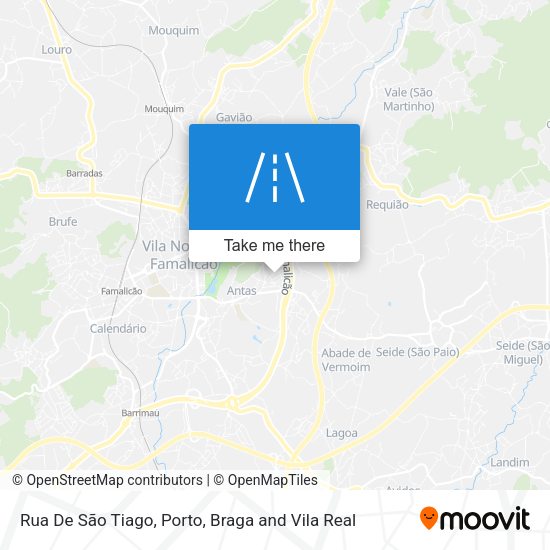Rua De São Tiago mapa
