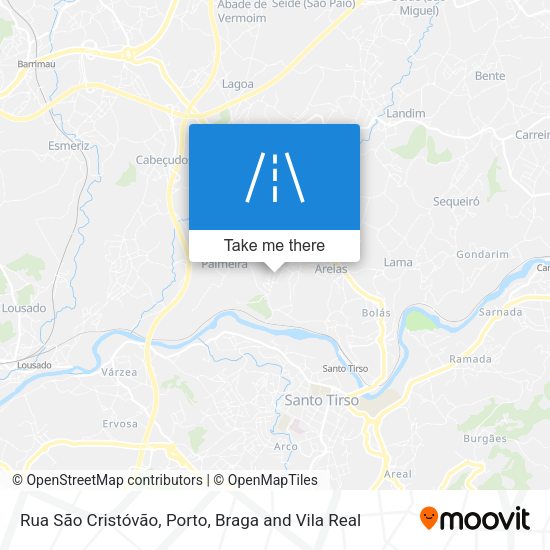 Rua São Cristóvão mapa