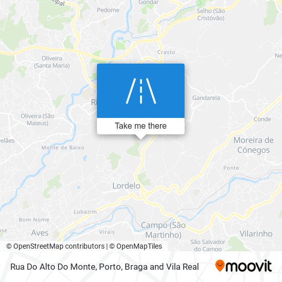 Rua Do Alto Do Monte mapa