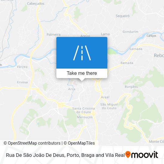 Rua De São João De Deus mapa