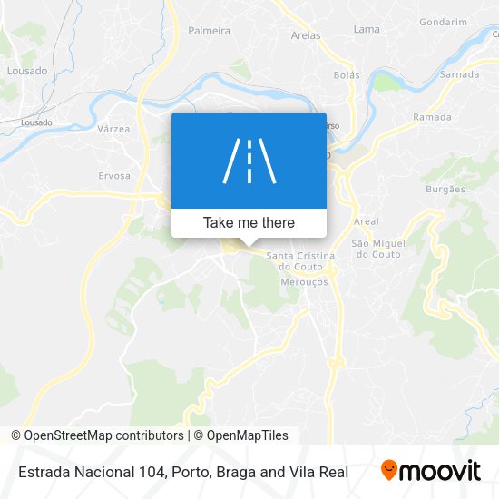 Estrada Nacional 104 mapa