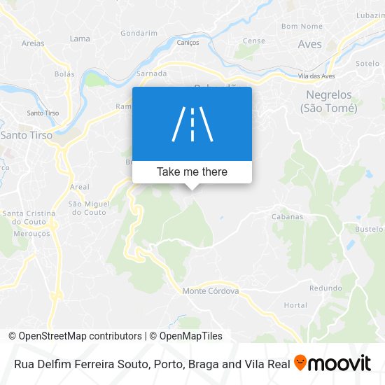 Rua Delfim Ferreira Souto mapa