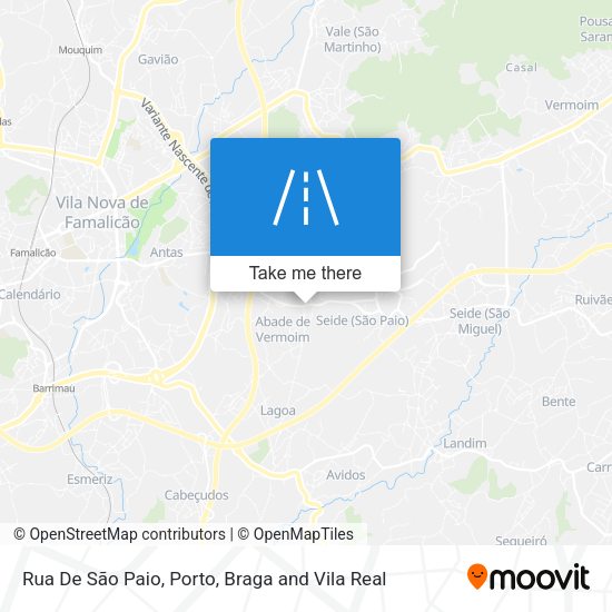 Rua De São Paio mapa