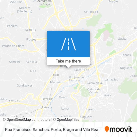 Rua Francisco Sanches mapa