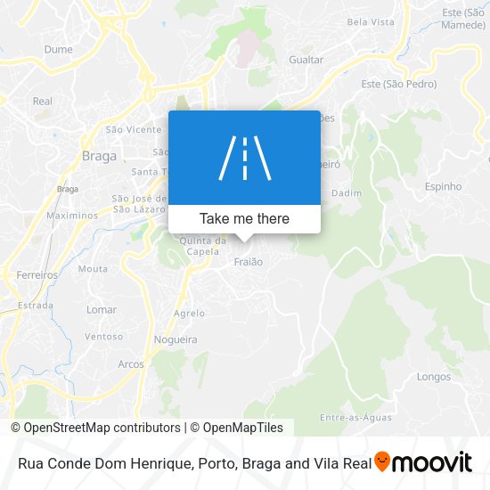 Rua Conde Dom Henrique mapa