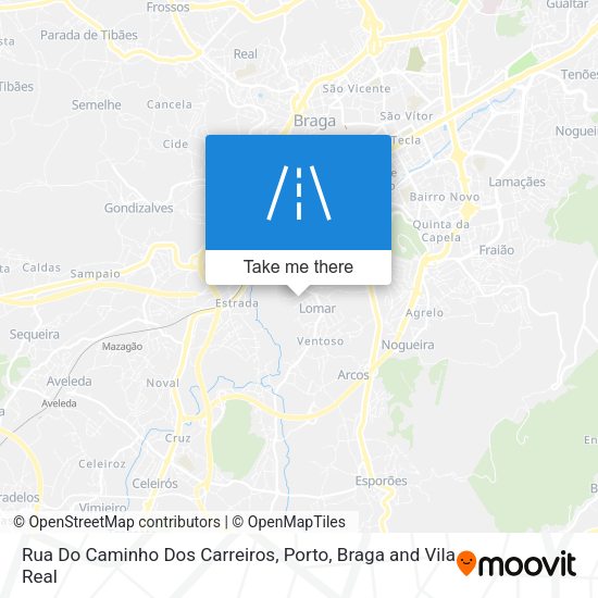Rua Do Caminho Dos Carreiros mapa