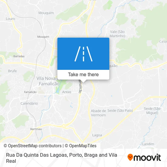 Rua Da Quinta Das Lagoas map