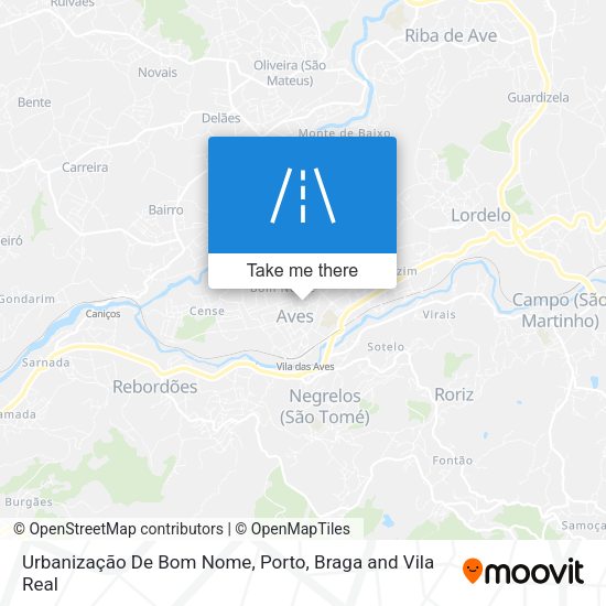 Urbanização De Bom Nome mapa