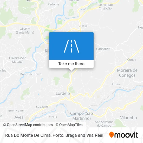 Rua Do Monte De Cima map