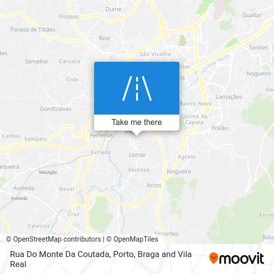 Rua Do Monte Da Coutada map