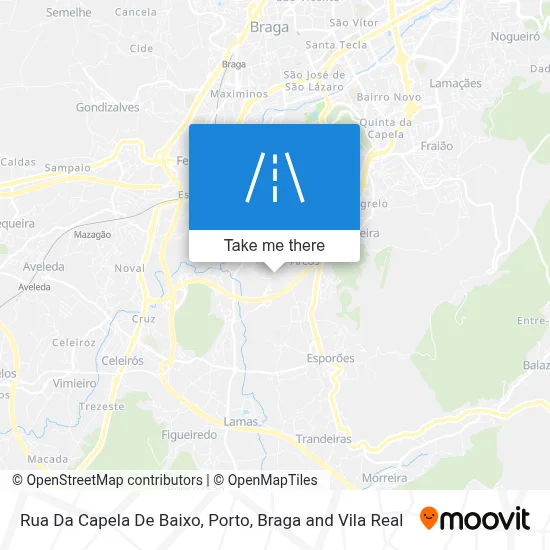 Rua Da Capela De Baixo map