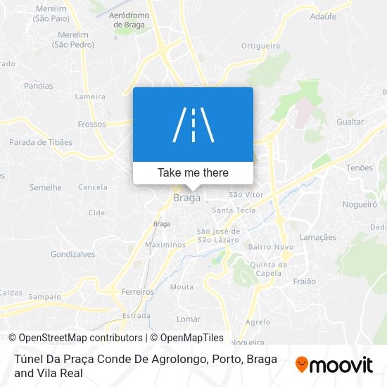 Túnel Da Praça Conde De Agrolongo map