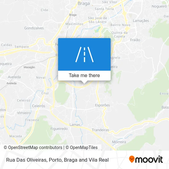 Rua Das Oliveiras map