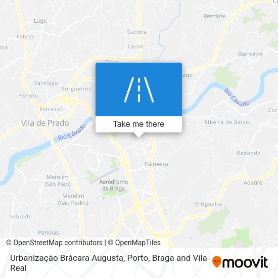 Urbanização Brácara Augusta mapa