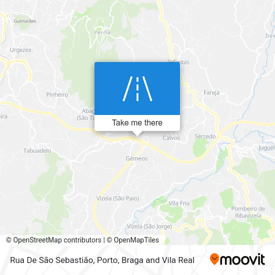 Rua De São Sebastião map