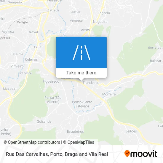 Rua Das Carvalhas map