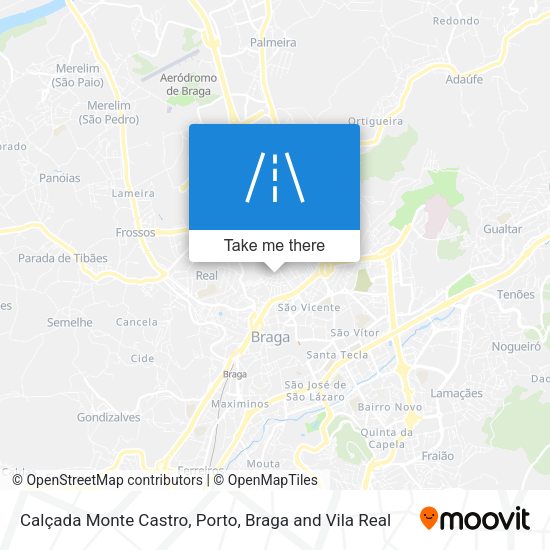 Calçada Monte Castro map