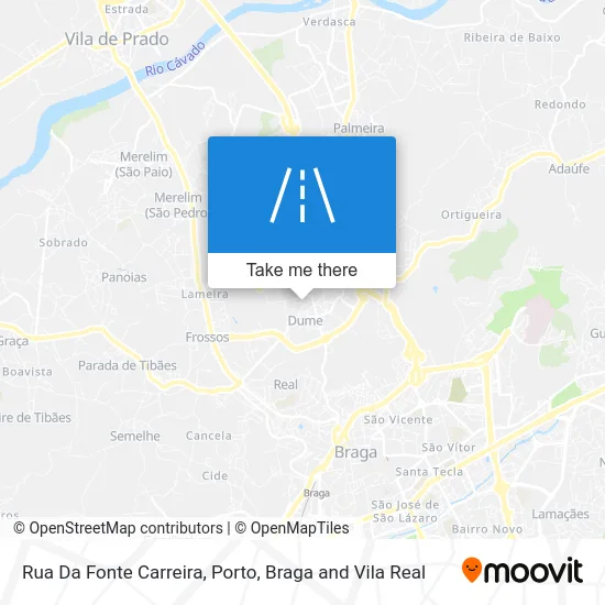 Rua Da Fonte Carreira map