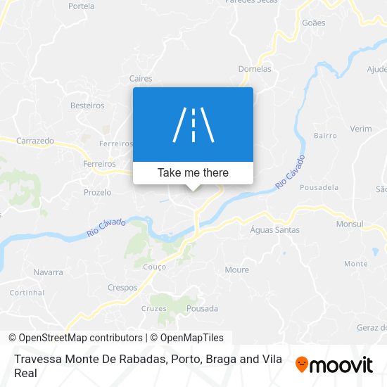 Travessa Monte De Rabadas mapa