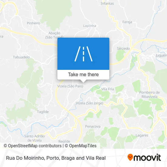 Rua Do Moirinho map