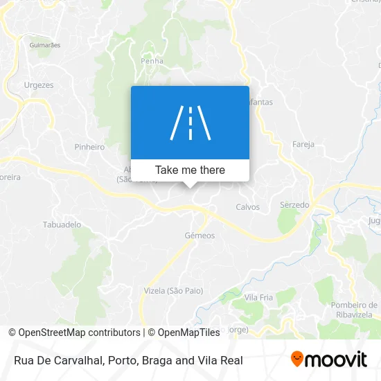Rua De Carvalhal map