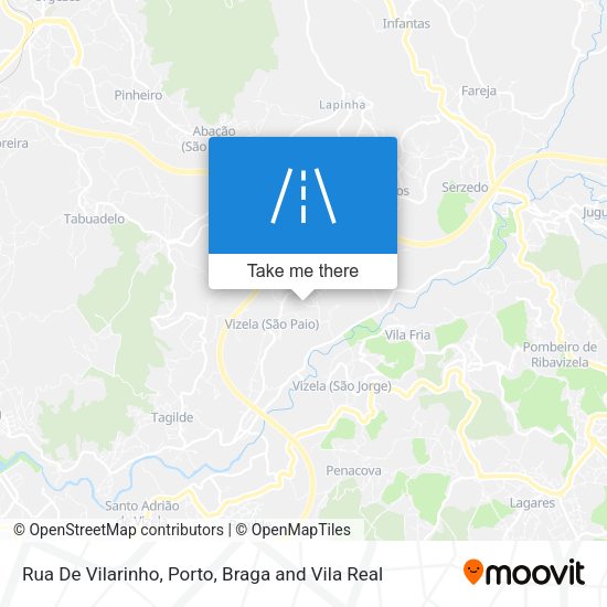Rua De Vilarinho mapa