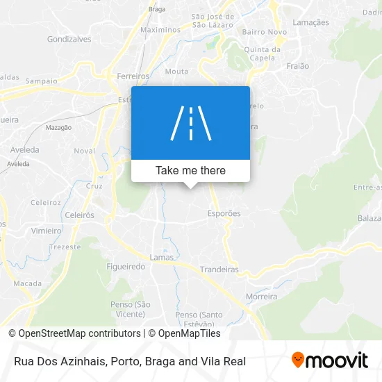 Rua Dos Azinhais map