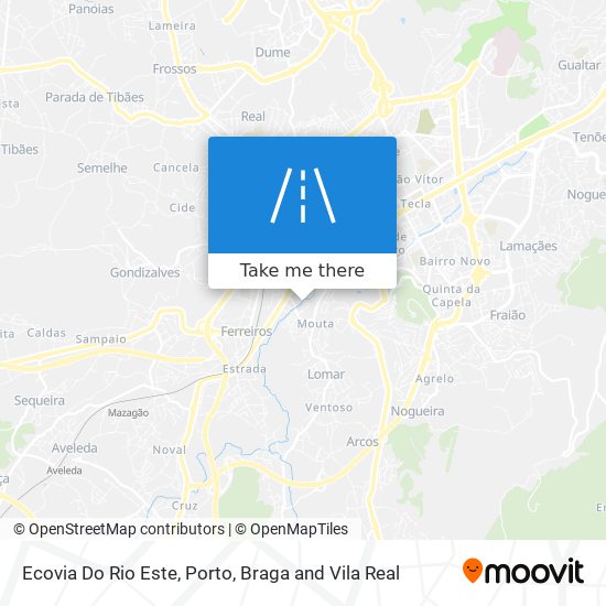 Ecovia Do Rio Este map