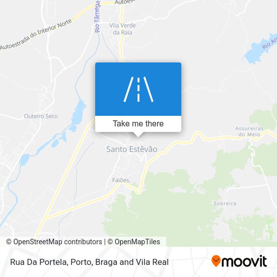 Rua Da Portela mapa