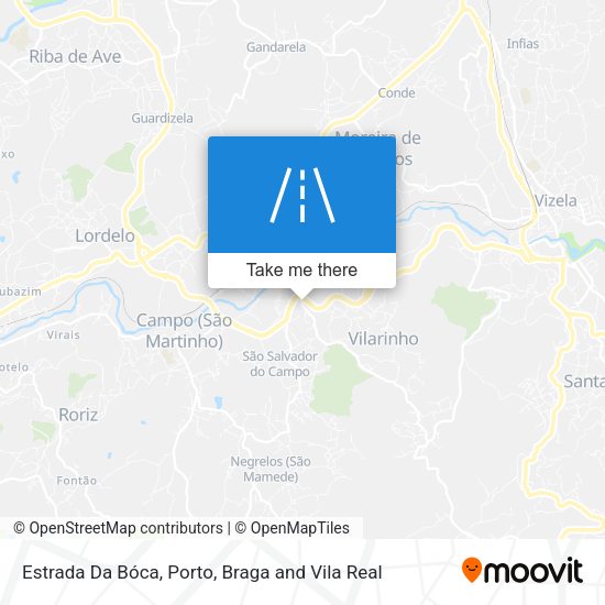 Estrada Da Bóca mapa