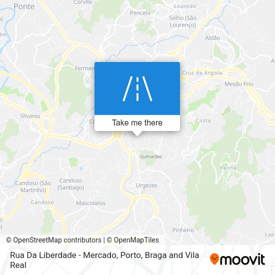 Rua Da Liberdade - Mercado map