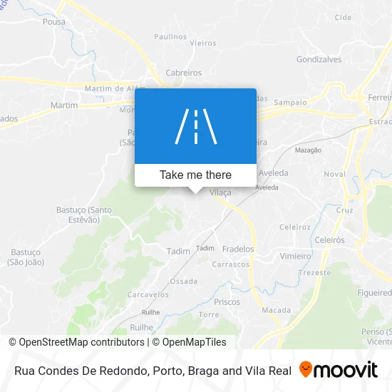 Rua Condes De Redondo map