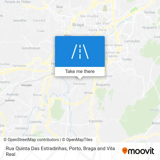 Rua Quinta Das Estradinhas map