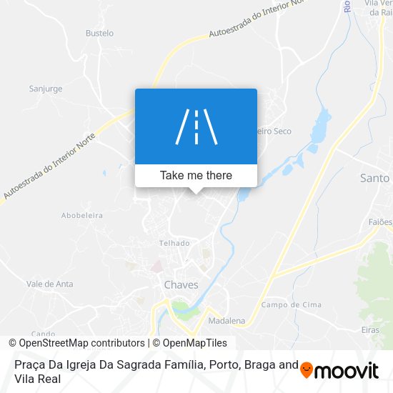 Praça Da Igreja Da Sagrada Família mapa