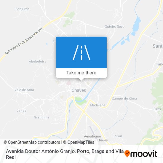 Avenida Doutor António Granjo mapa