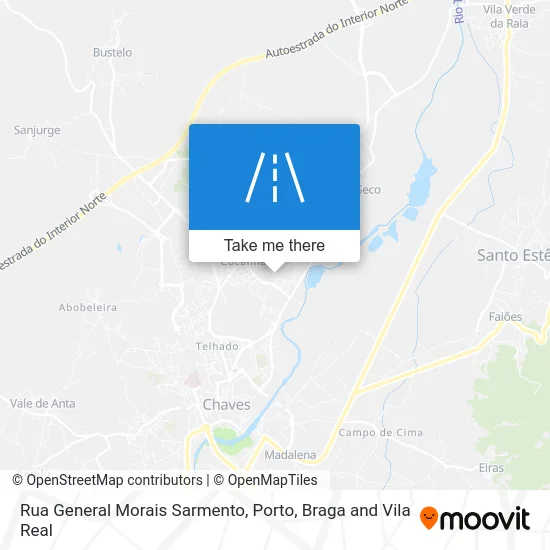 Rua General Morais Sarmento map