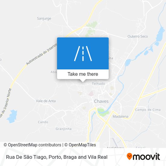 Rua De São Tiago mapa