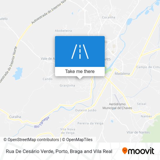 Rua De Cesário Verde mapa